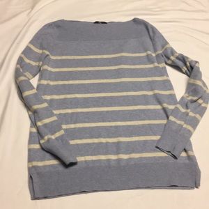 Pale Blue and cream striped sweater